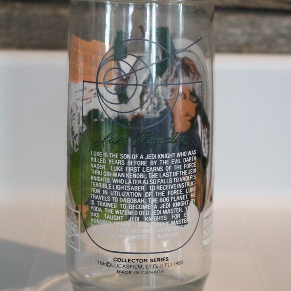 - Burger King 1980 Empire Strikes back Glass Luke - Picture 3 of 3